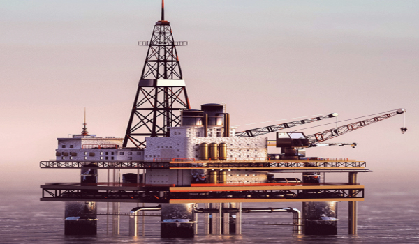Offshore MetOcean buoy and environmental monitoring system deployed at sea