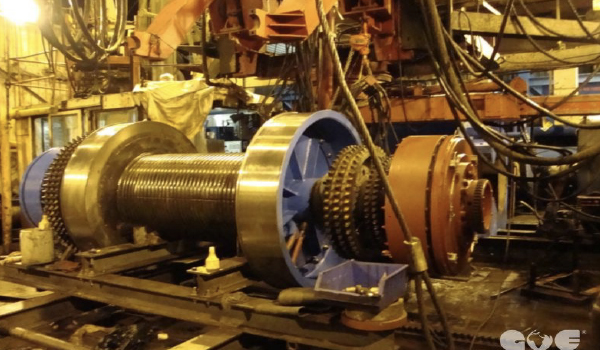 Engineers performing overhaul and maintenance on offshore drilling equipment