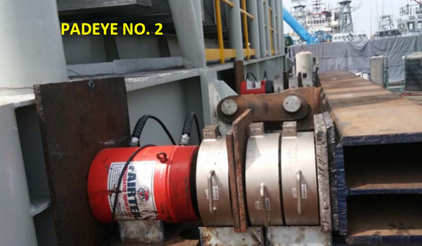 Load testing and inspection of a 260-ton spreader bar