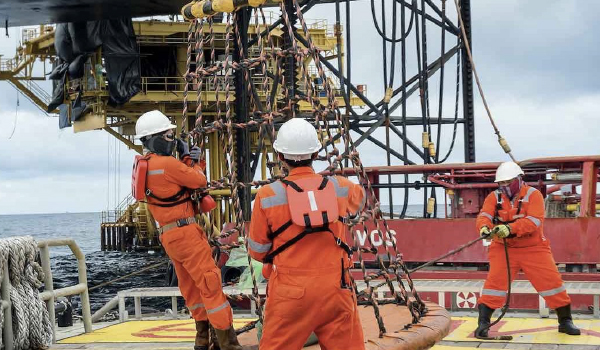 Offshore technical workforce and engineering personnel supporting energy operations