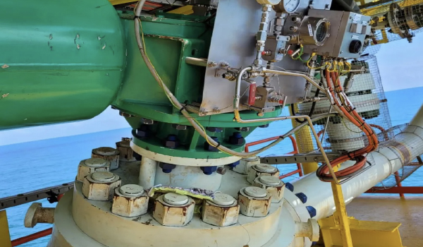 Online valve diagnostic testing interface connected to automated shutdown valve system