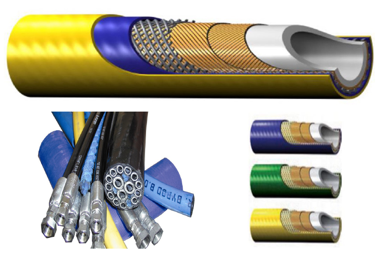 Specialist oilfield hose assemblies for subsea intervention and well control operations