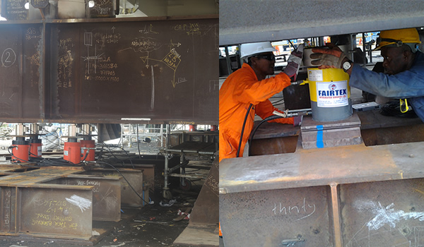 Heavy structure weighing and center of gravity verification during industrial lifting operations