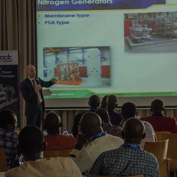 Technical presentation during the Fairtex and Airpack seminar in Lagos