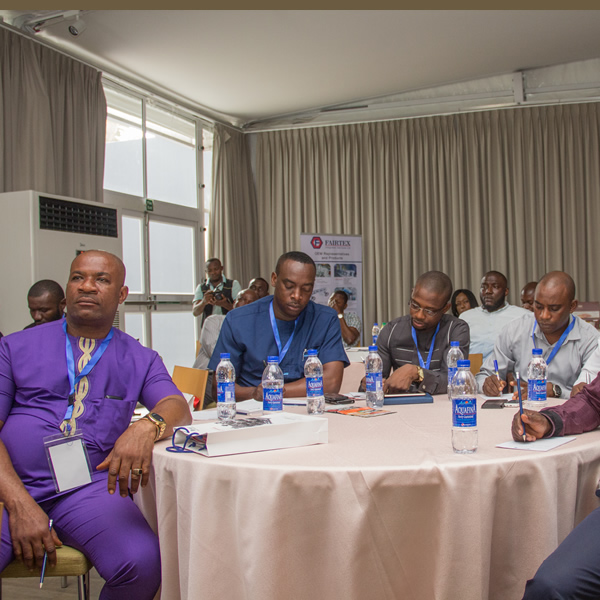 Technical presentation during the Fairtex and Airpack seminar in Lagos