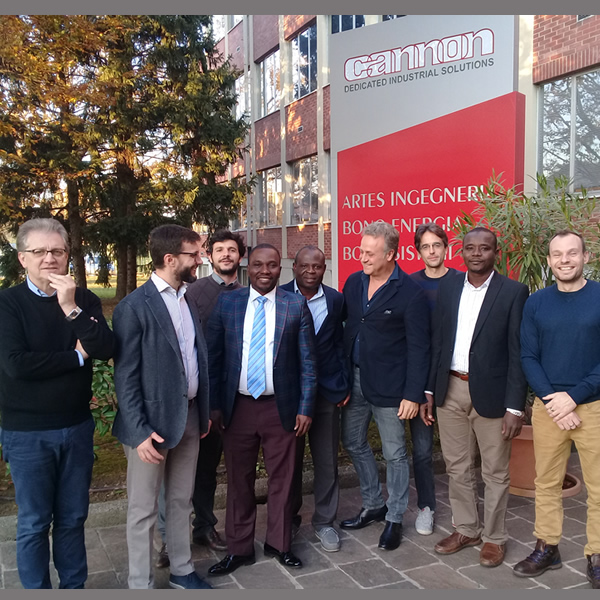 Fairtex and WRPC representatives during inspection activities at the Bono Energia facility in Italy